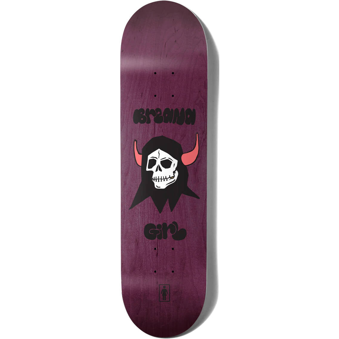 Girl Geering Good Time Goth One Off Skateboard Deck - 8"
