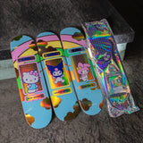 Girl Hello Kitty Rainbow Skateboard Deck - Malto 8.25"