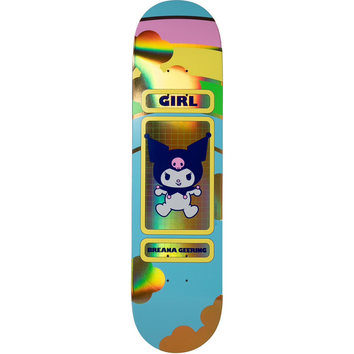 Girl Hello Kitty Rainbow Skateboard Deck - Geering 8"