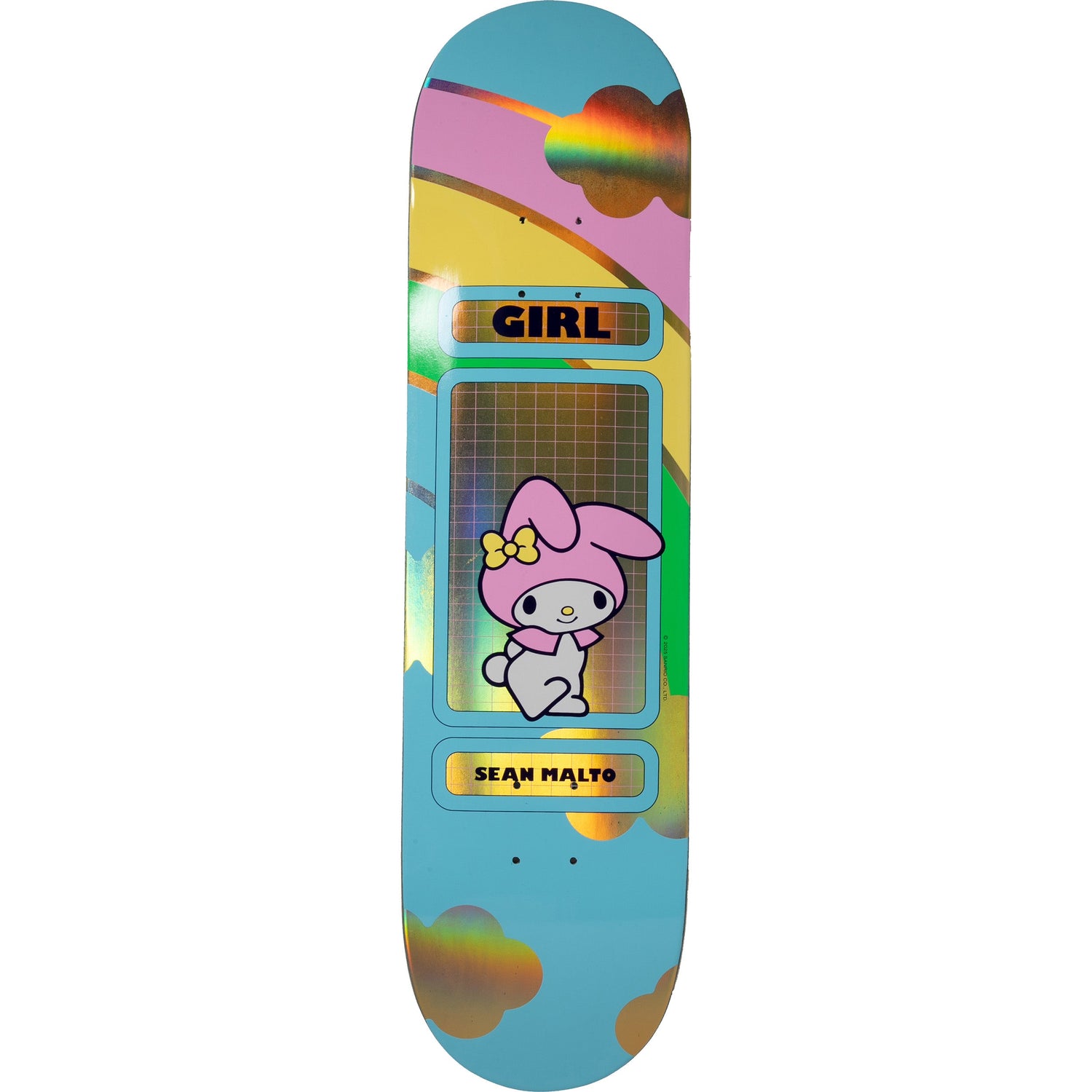 Girl Hello Kitty Rainbow Skateboard Deck - Malto 8.25"