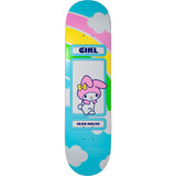 Girl Hello Kitty Rainbow Skateboard Deck - Malto 8.25"
