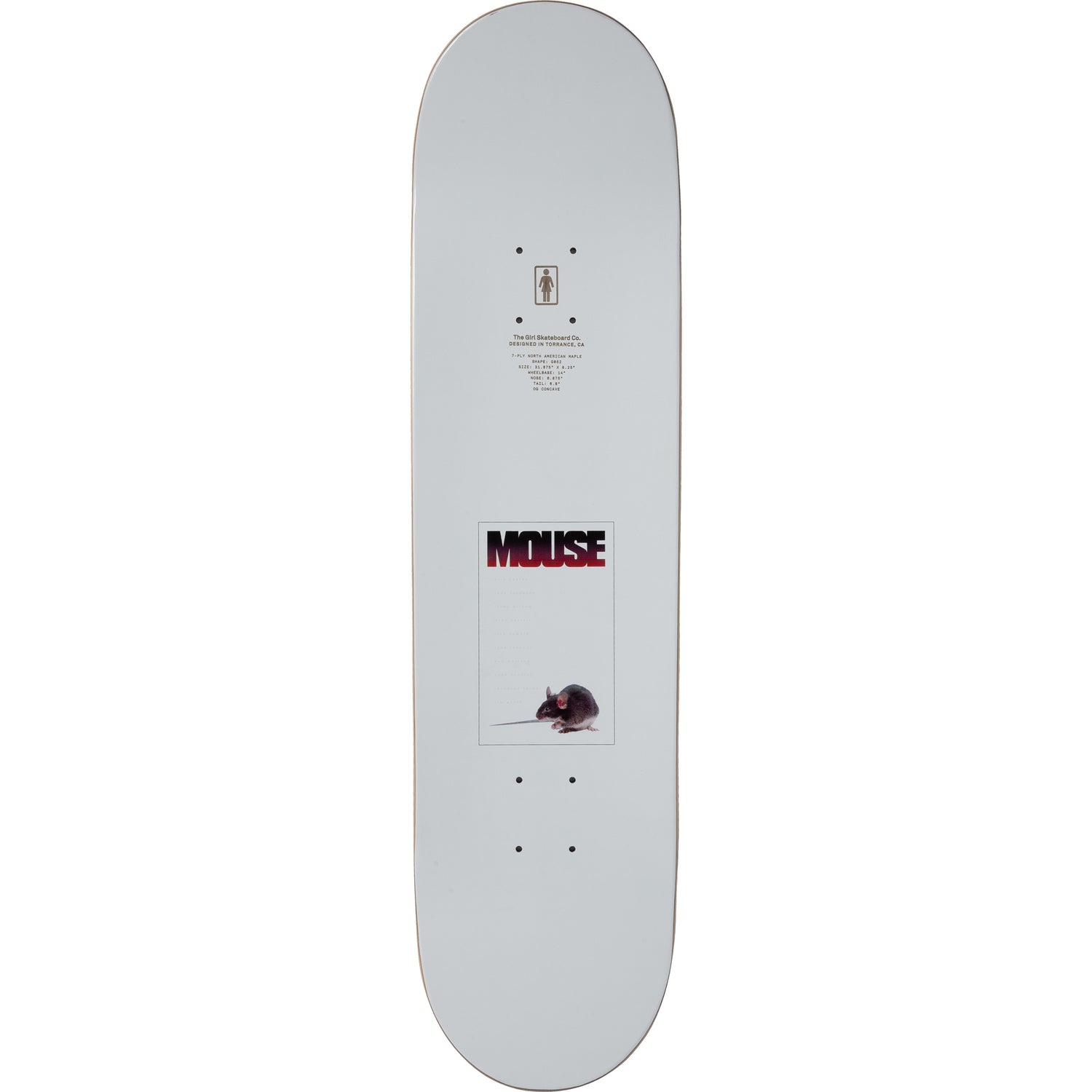 Girl Mouse Skateboard Deck - Howard 8.5"