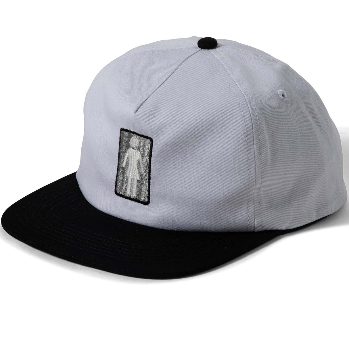 Girl OG BW 5 Panel Cap - Black/White