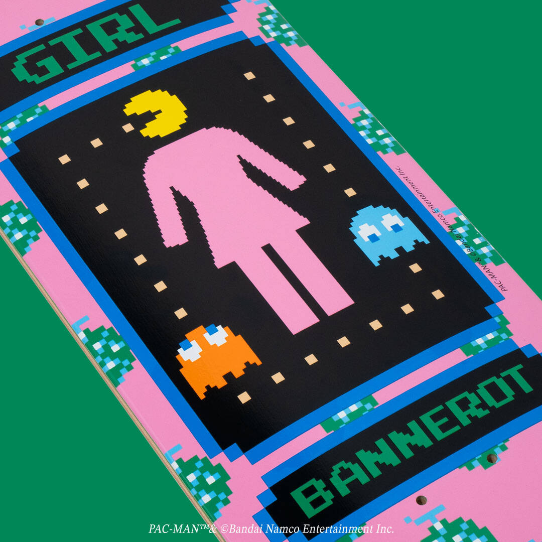 Girl x Pac-Man Skateboard Deck - Bannerot 8.5"