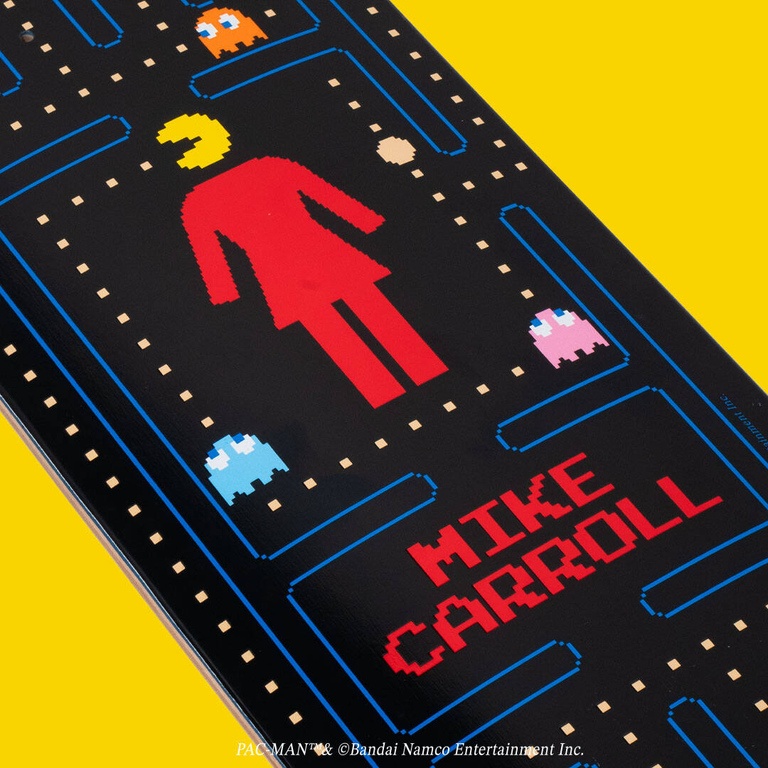 Girl x Pac-Man Skateboard Deck - Carroll 8.5"