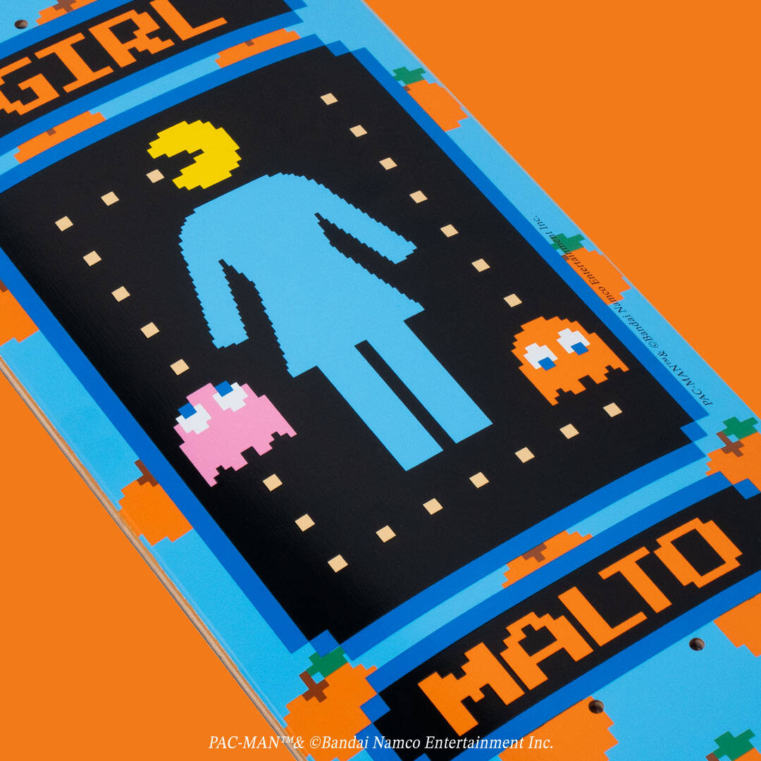 Girl x Pac-Man Skateboard Deck - Malto 8.5"