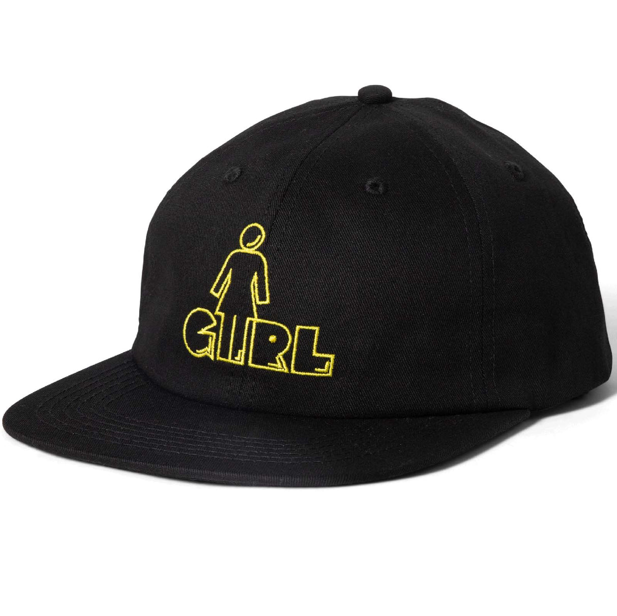 Girl x Pac-Man OG Man 6 Panel Cap - Black