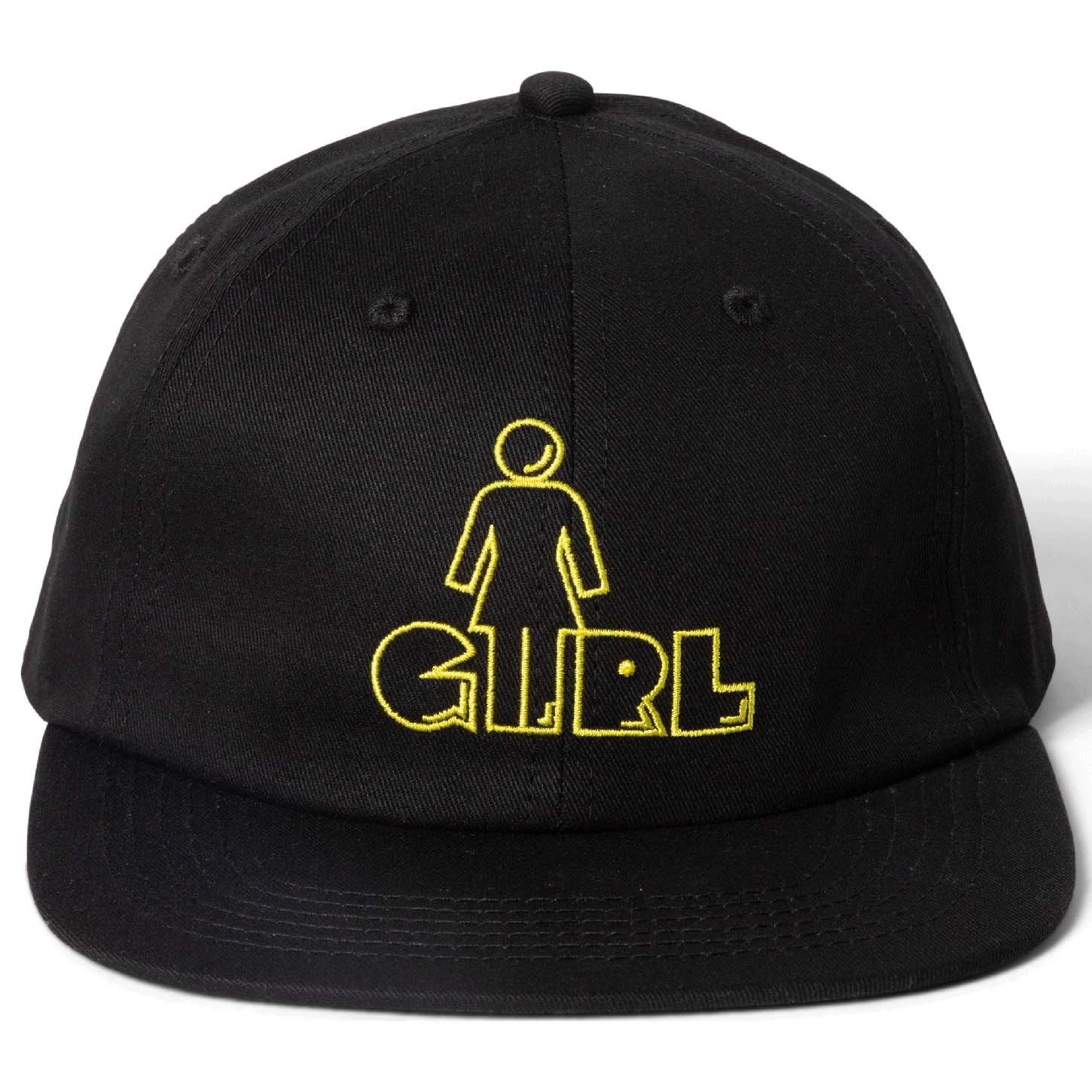 Girl x Pac-Man OG Man 6 Panel Cap - Black