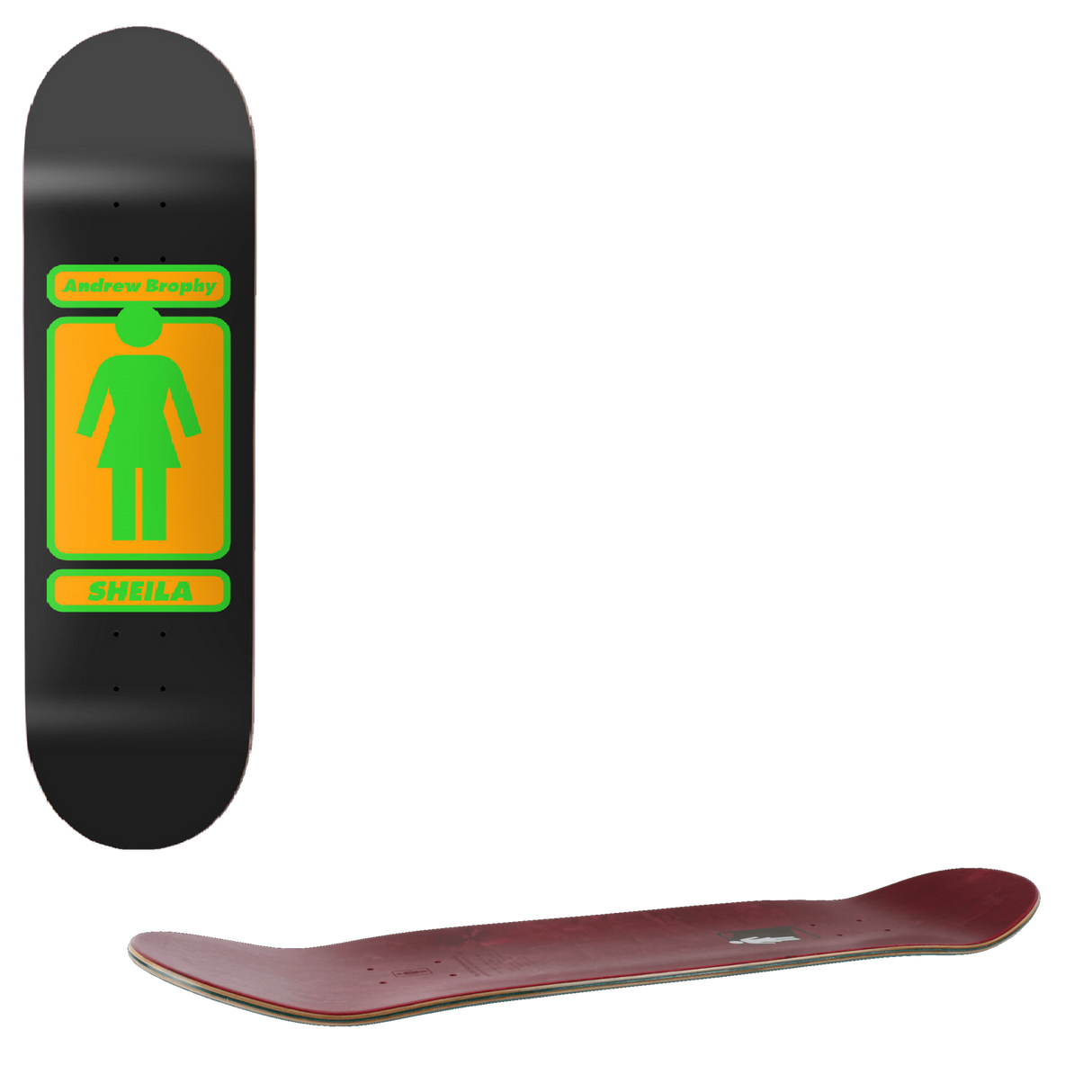 Girl 93 Til Skateboard Deck - Brophy 8"
