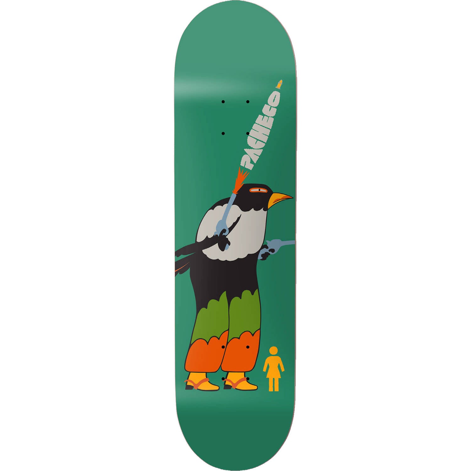 Girl Birdman Skateboard Deck - Pacheco 8"
