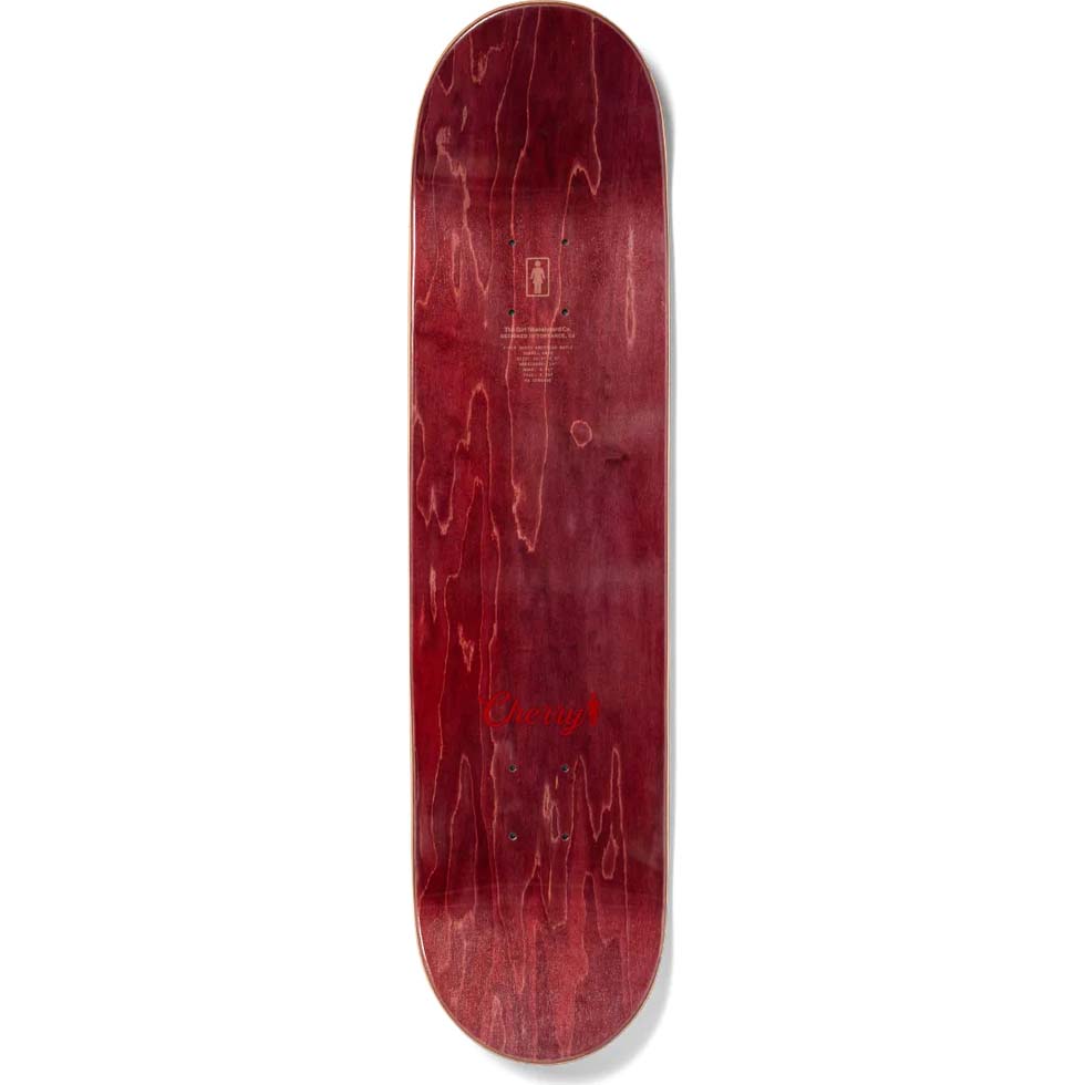 Girl Cherry Skateboard Deck - Geering 8.5"