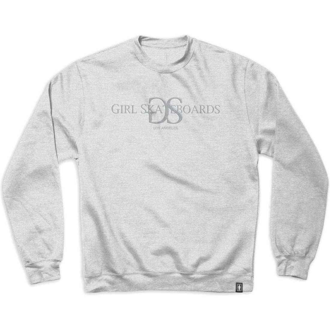 Girl GSLA Tonal Heavy Crew - Heather Grey