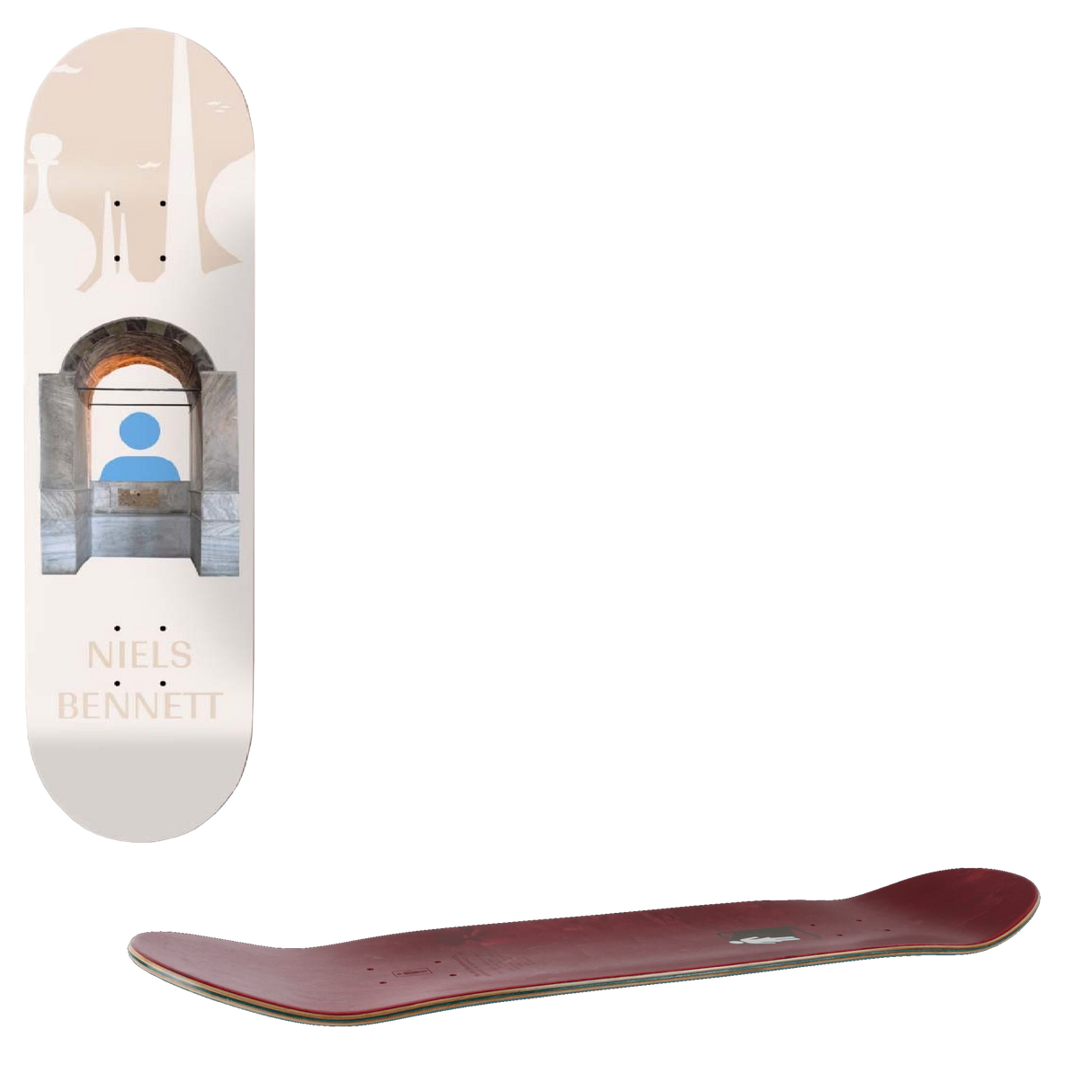 Girl Peekaboo Skateboard Deck - Bennet 7.875"