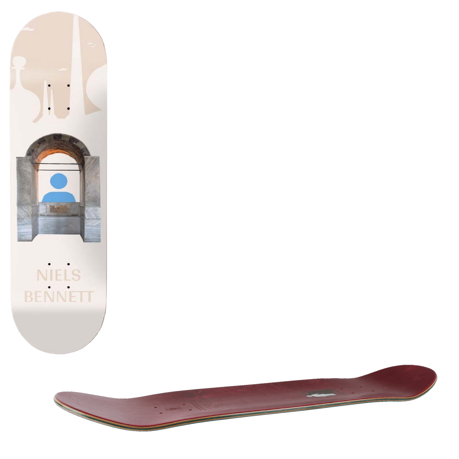 Girl Peekaboo Skateboard Deck - Bennet 7.875"