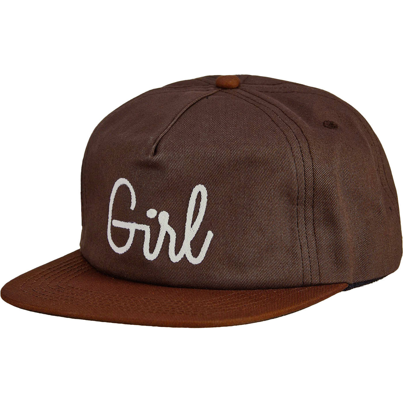 Girl Script Chain Snapback Cap - Chocolate