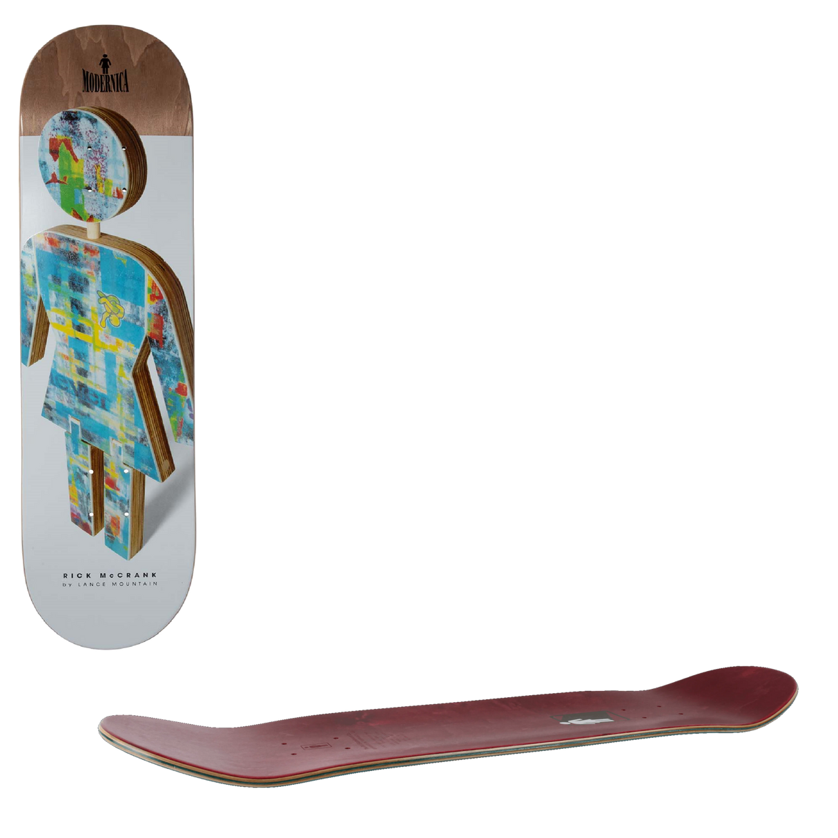 Girl Modernica Skateboard Deck - Mccrank 8.25"