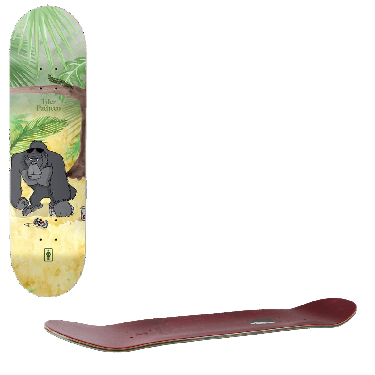 Girl Jungle Beers One Off Skateboard Deck - Pacheco 8''