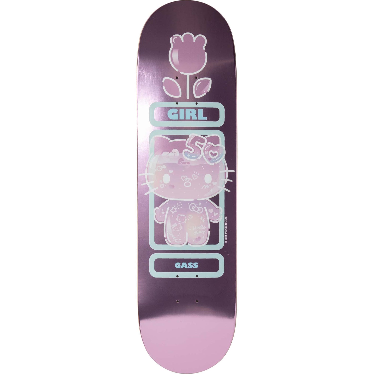 Girl x Hello Kitty 50th Anniversary Skateboard Deck - Gass 8.5"