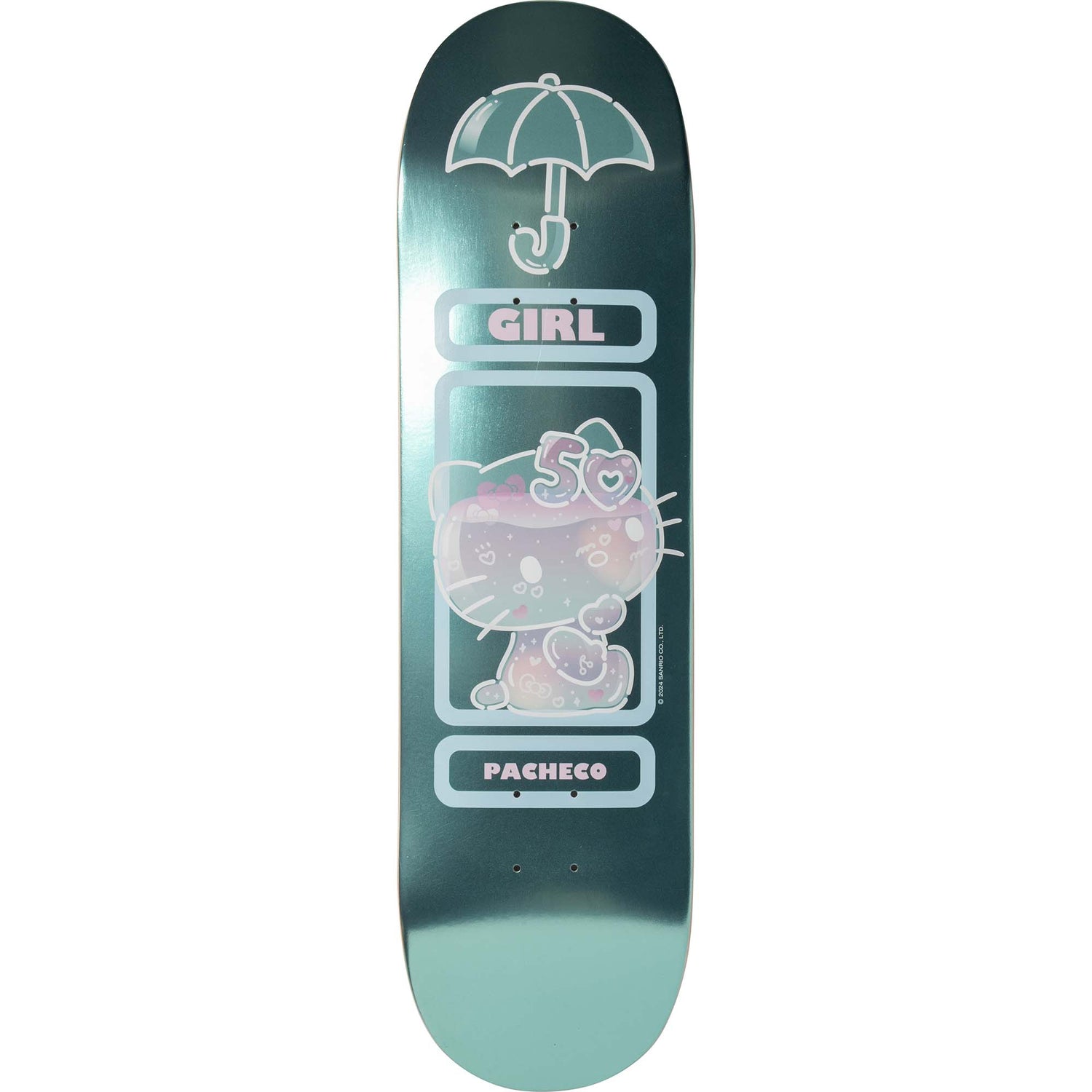 Girl x Hello Kitty 50th Anniversary Skateboard Deck - Pacheco 8.5"