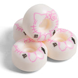 Girl x Hello Kitty 50th Anniversary Skateboard Wheels - White 54mm