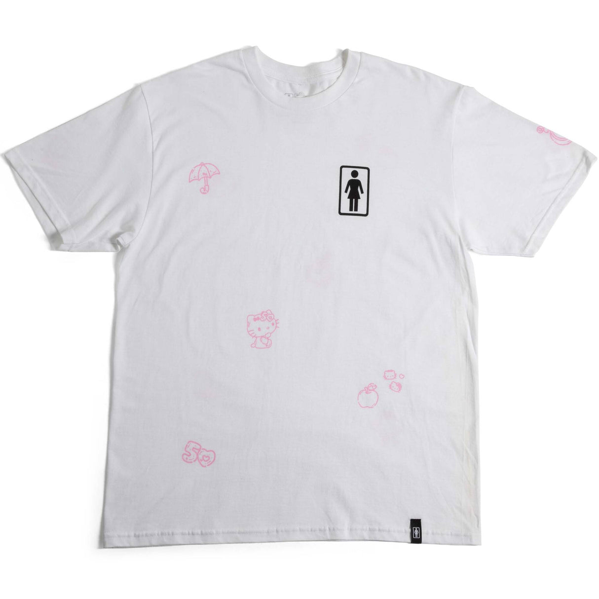 Girl x Hello Kitty All Over T Shirt - White