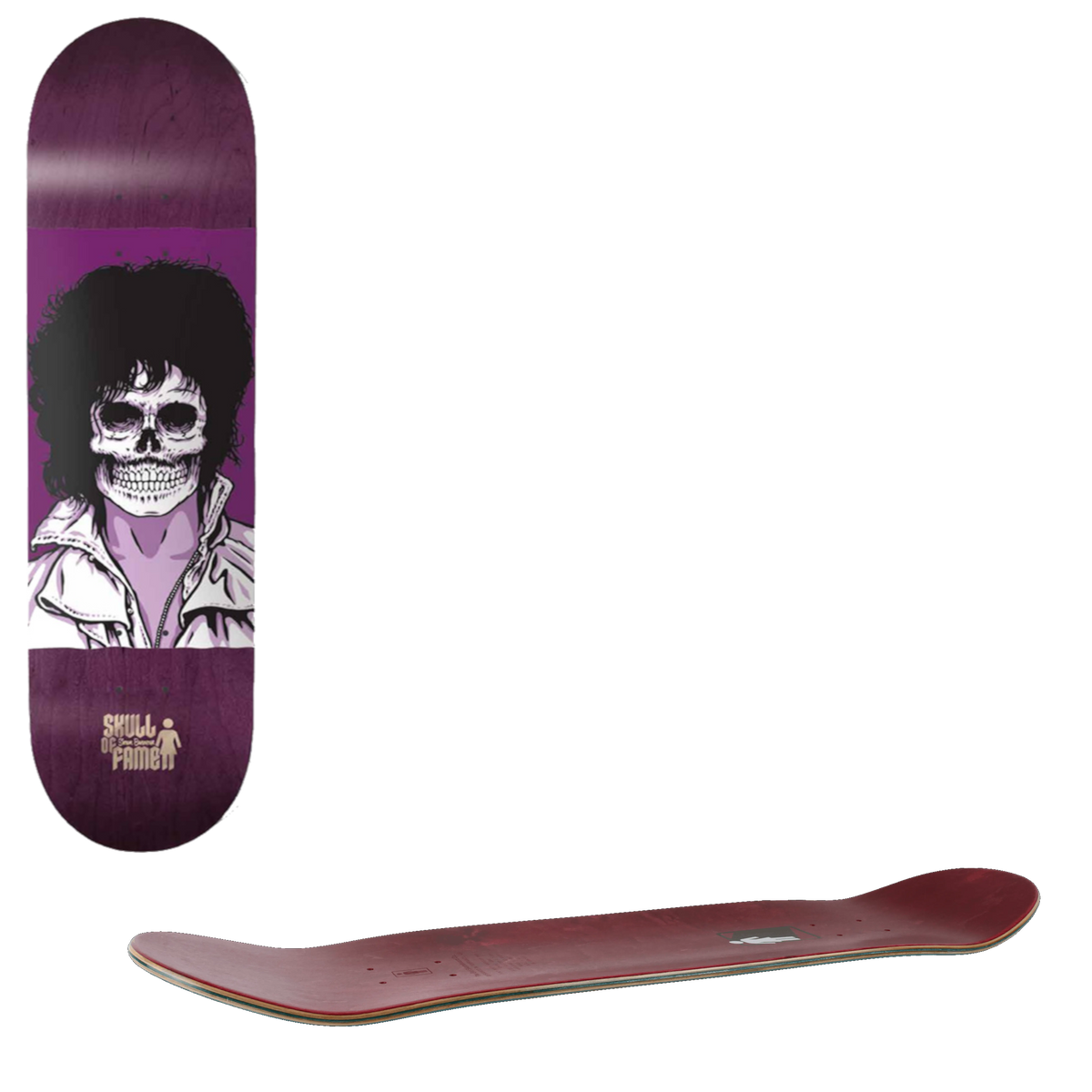 Girl Skull Of Fame Skateboard Deck - Bannerot 8.25"