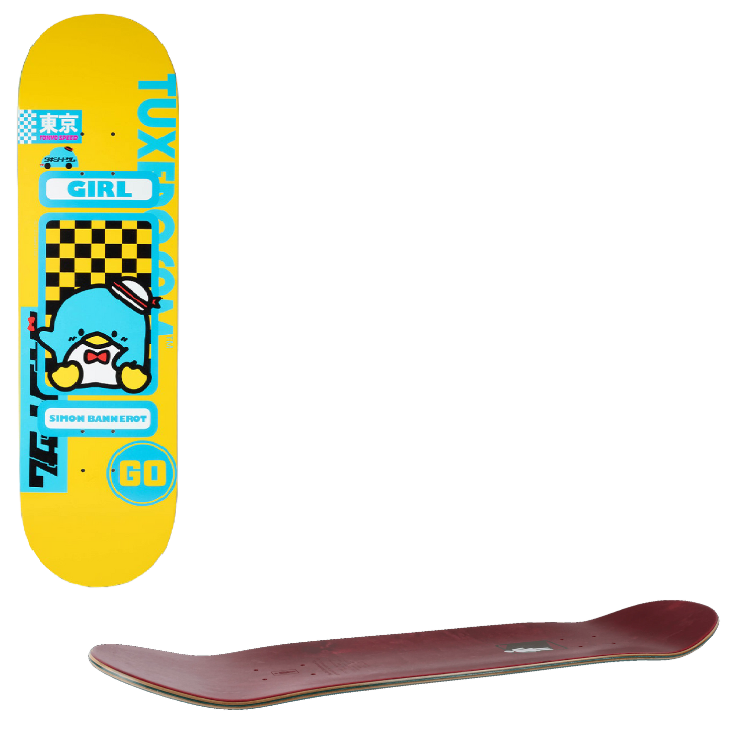 Girl Sanrio Tokyo Speed Skateboard Deck - Bannerot 8.25''