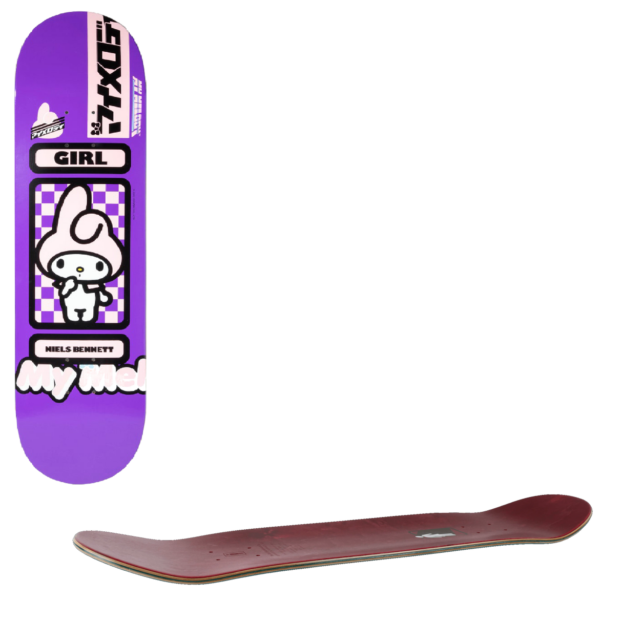 Girl Sanrio Tokyo Speed Skateboard Deck - Bennett 8.125''
