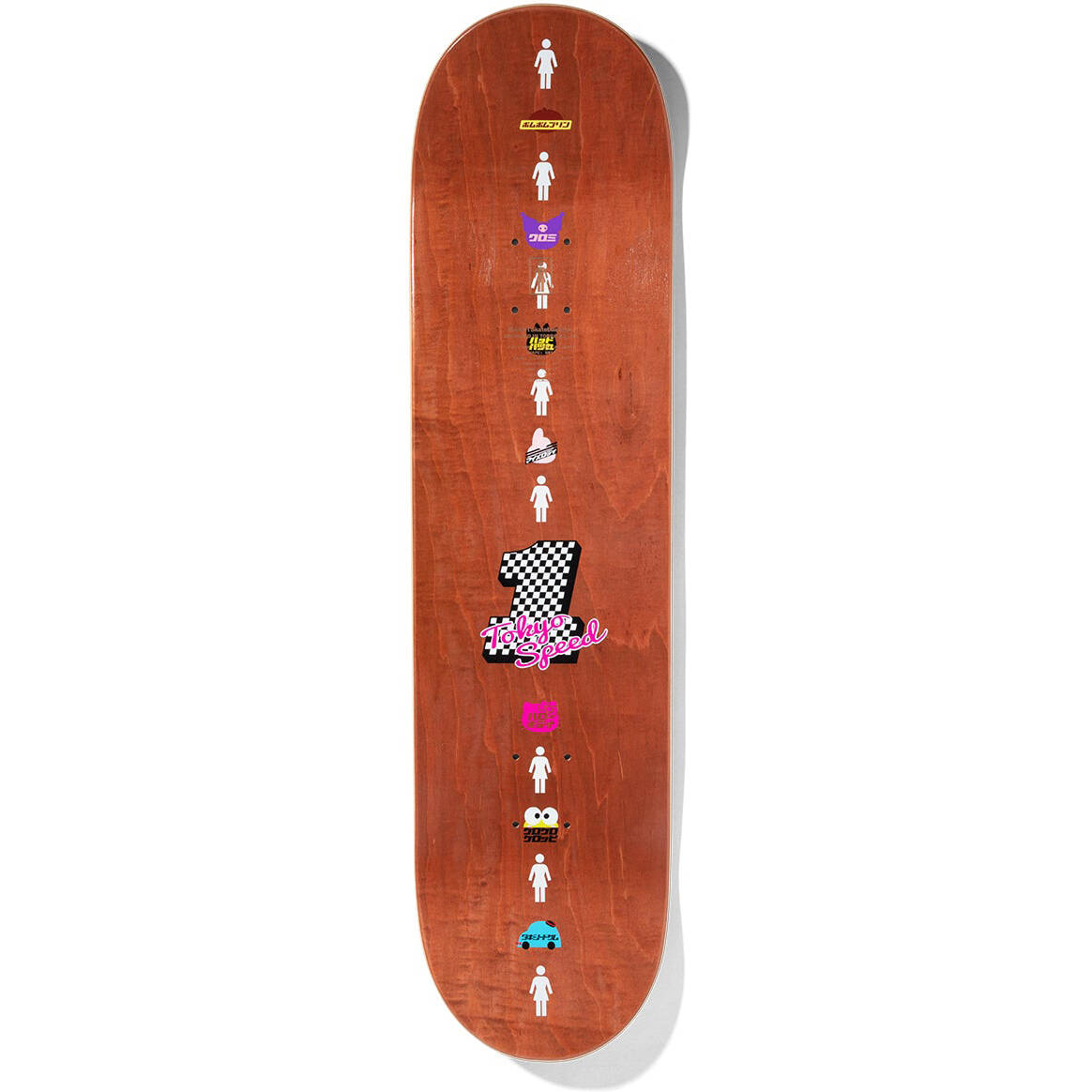 Girl Sanrio Tokyo Speed Skateboard Deck - Malto 8.25''