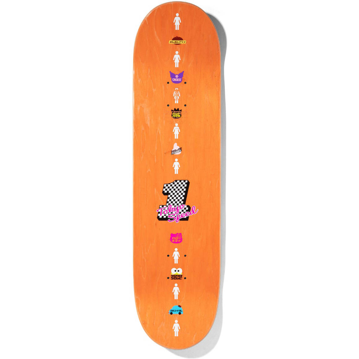 Girl Sanrio Tokyo Speed Skateboard Deck - Pacheco 8.375''