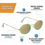 Glassy Campbell Sunglasses - Gold