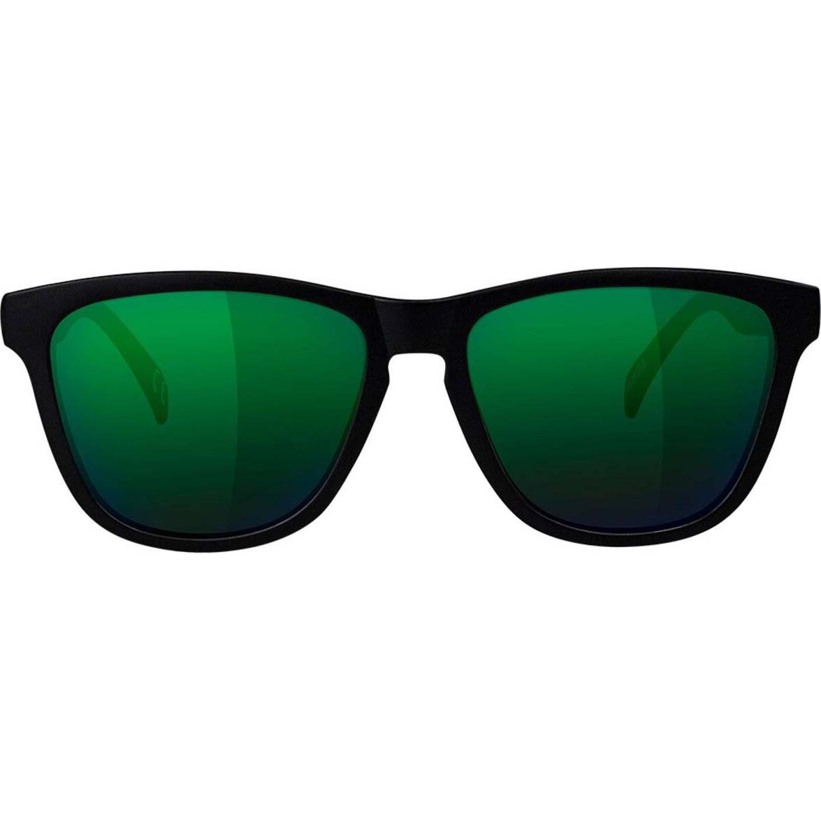 Glassy Deric Polarised Sunglasses - Matte Black/Green Mirror