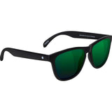 Glassy Deric Polarised Sunglasses - Matte Black/Green Mirror