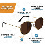 Glassy Hudson Sunglasses - Black/Brown Lens