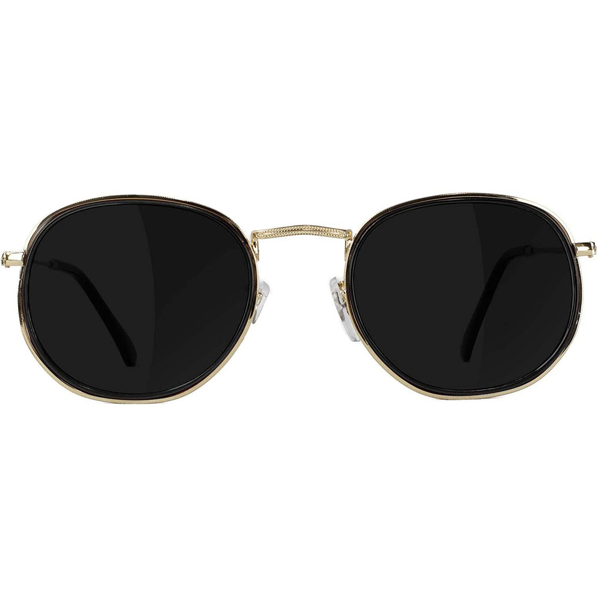 Glassy Hudson Sunglasses - Black/Gold