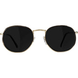 Glassy Hudson Sunglasses - Black/Gold