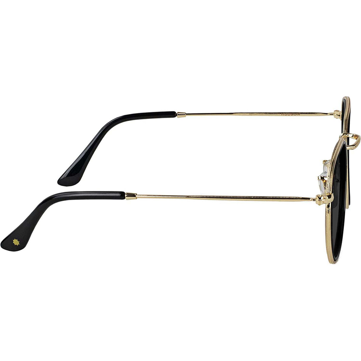 Glassy Hudson Sunglasses - Black/Gold