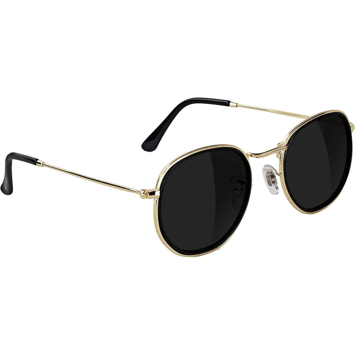 Glassy Hudson Sunglasses - Black/Gold