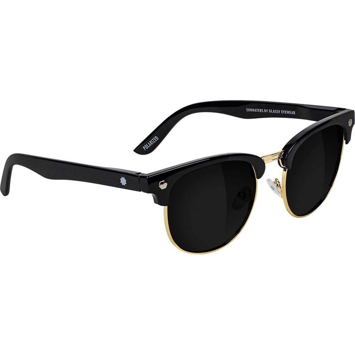Glassy Morrison Polarised Sunglasses - Black/Gold
