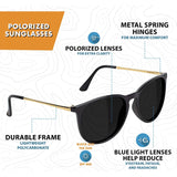 Glassy Sierra Sunglasses - Black/Gold