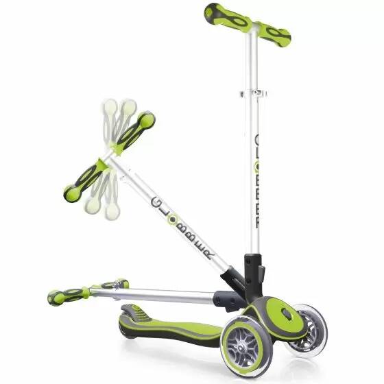 Globber Elite Lights Complete Scooter - Lime Green