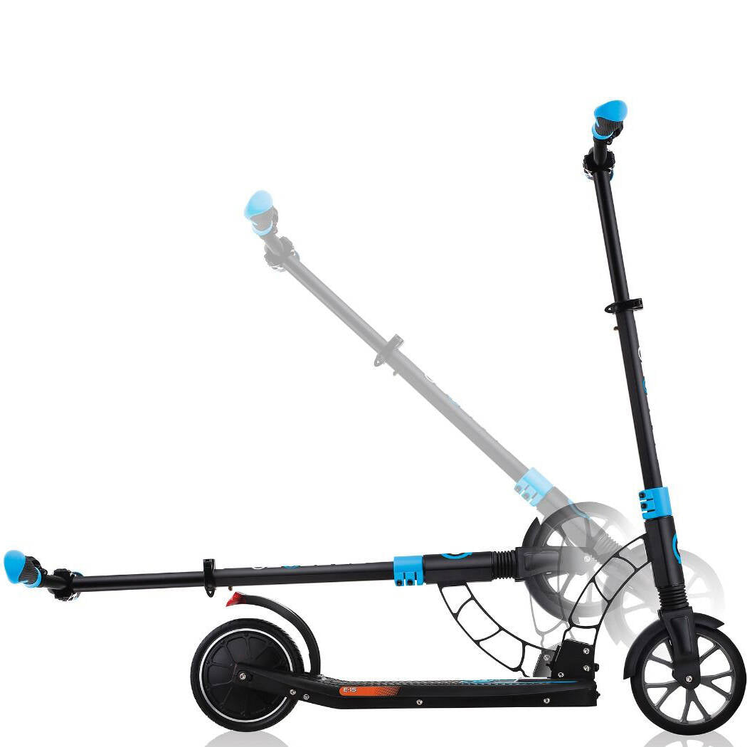 Globber One K E-Motion 15 V3 Electric Scooter - Black/Sky Blue