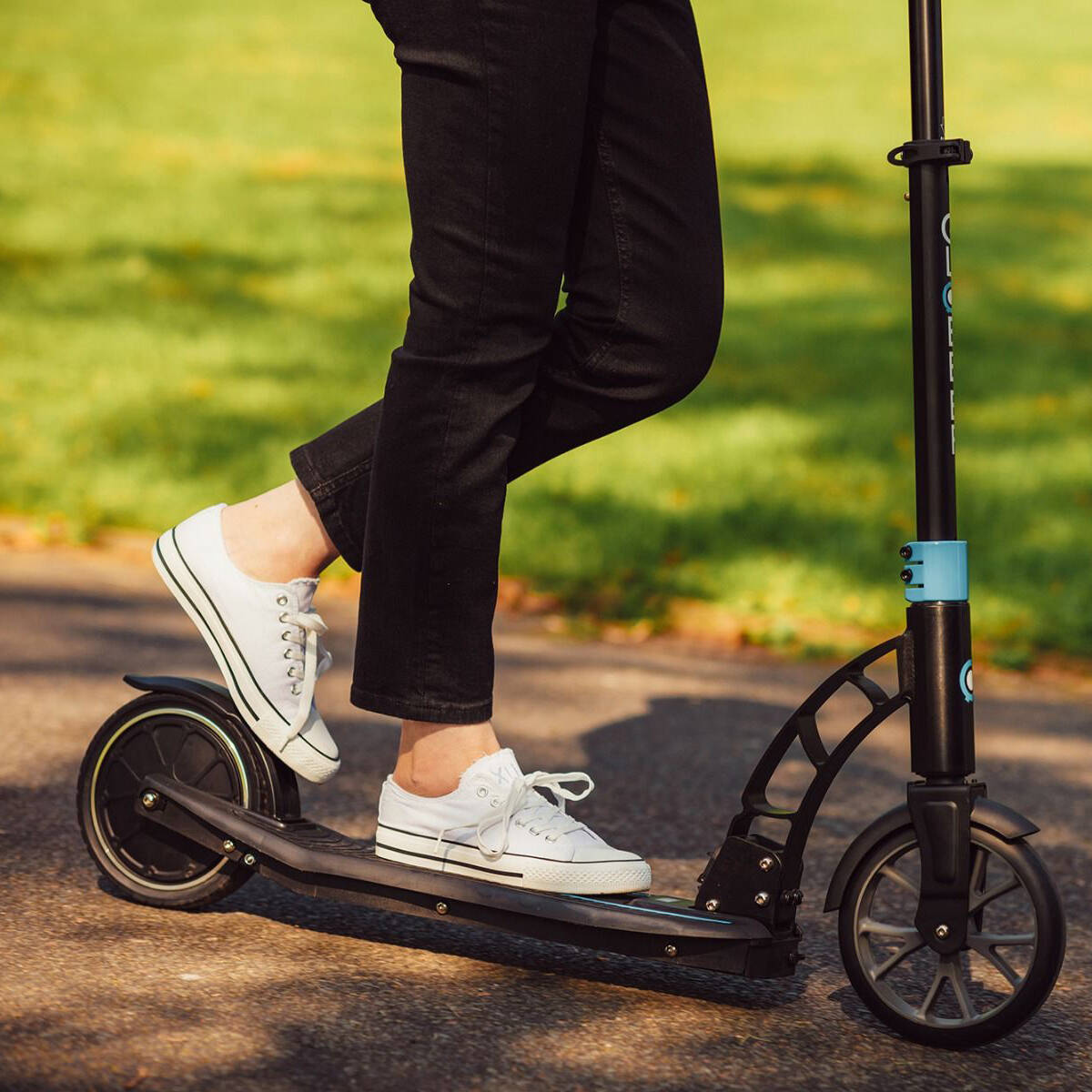 Globber One K E-Motion 15 V3 Electric Scooter - Black/Sky Blue