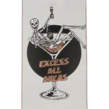 Globe Excess Complete Skateboard - White/Brown 8"