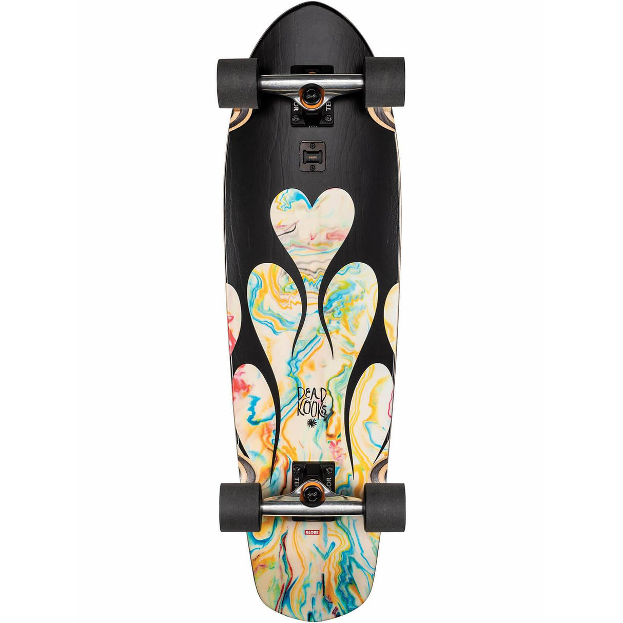 Globe Big Blazer Complete Cruiser Skateboard - Dark Black/Resin 32''