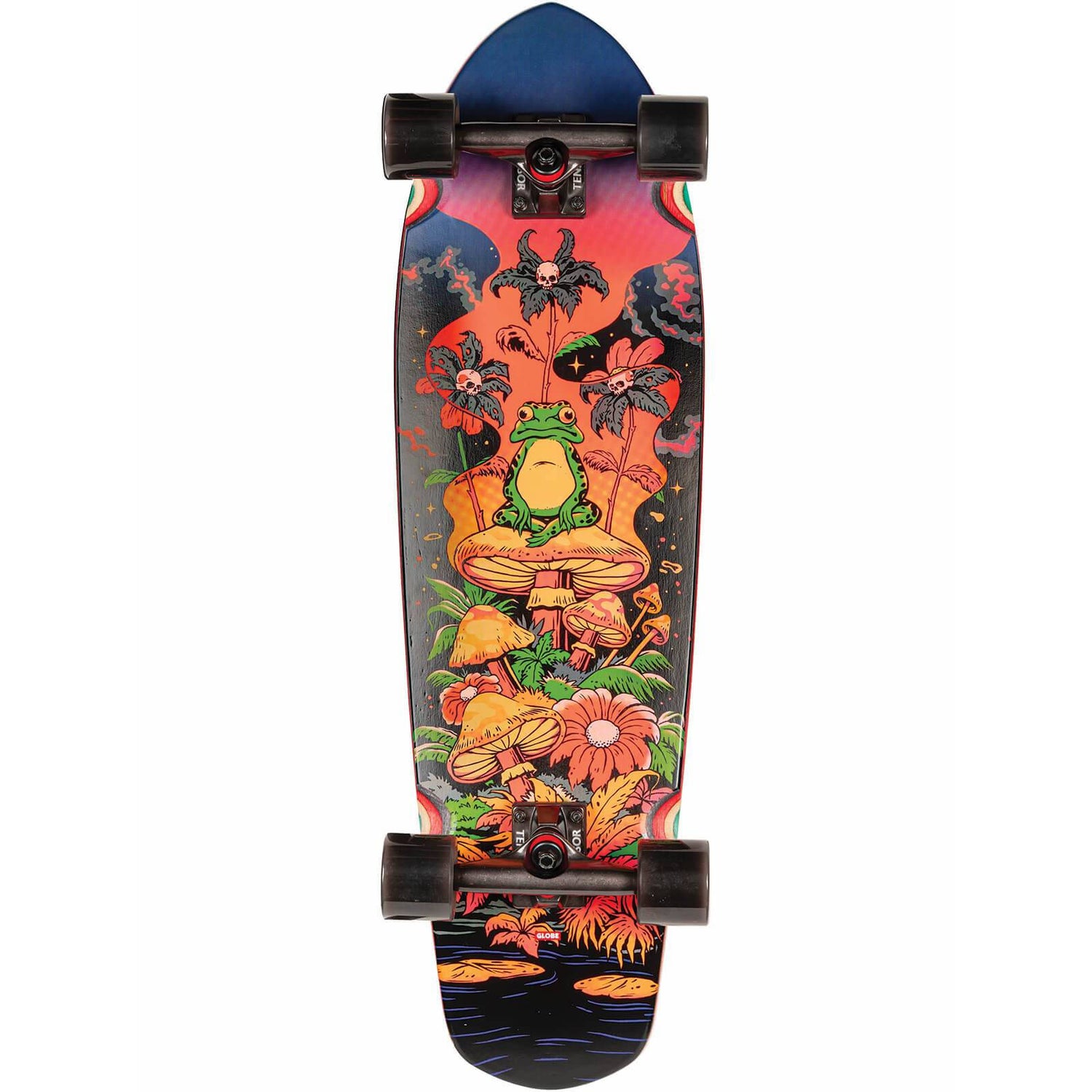 Globe Big Blazer Complete Cruiser Skateboard - Red Toadstool 32''