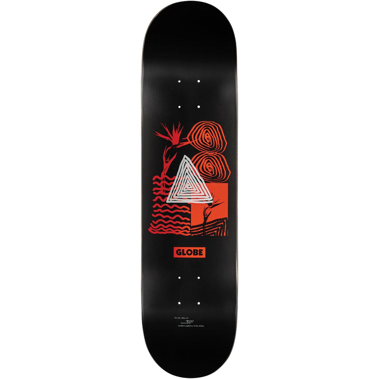 Globe G1 Fairweather Skateboard Deck - Black/Red 8.125''