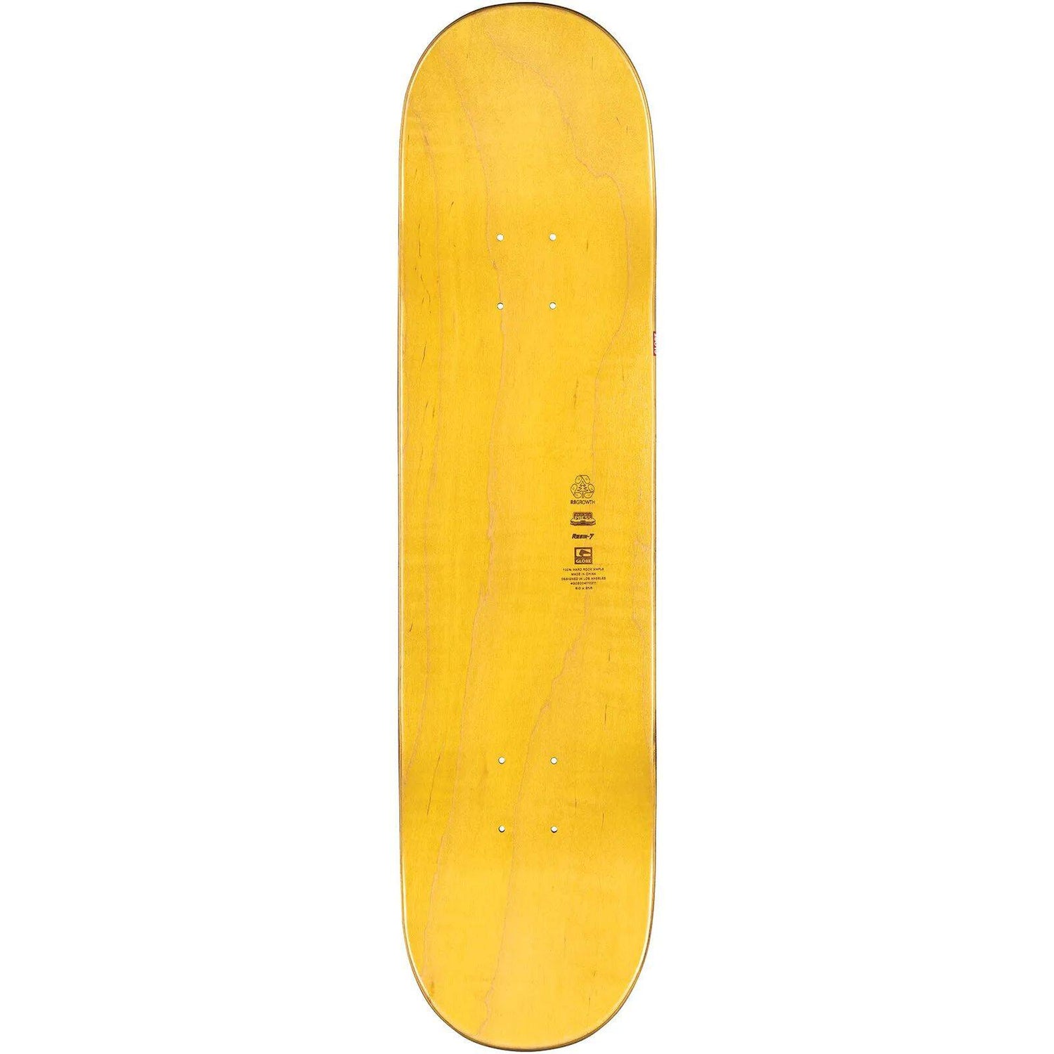 Globe G1 Fairweather Skateboard Deck - Black/Yellow 8''