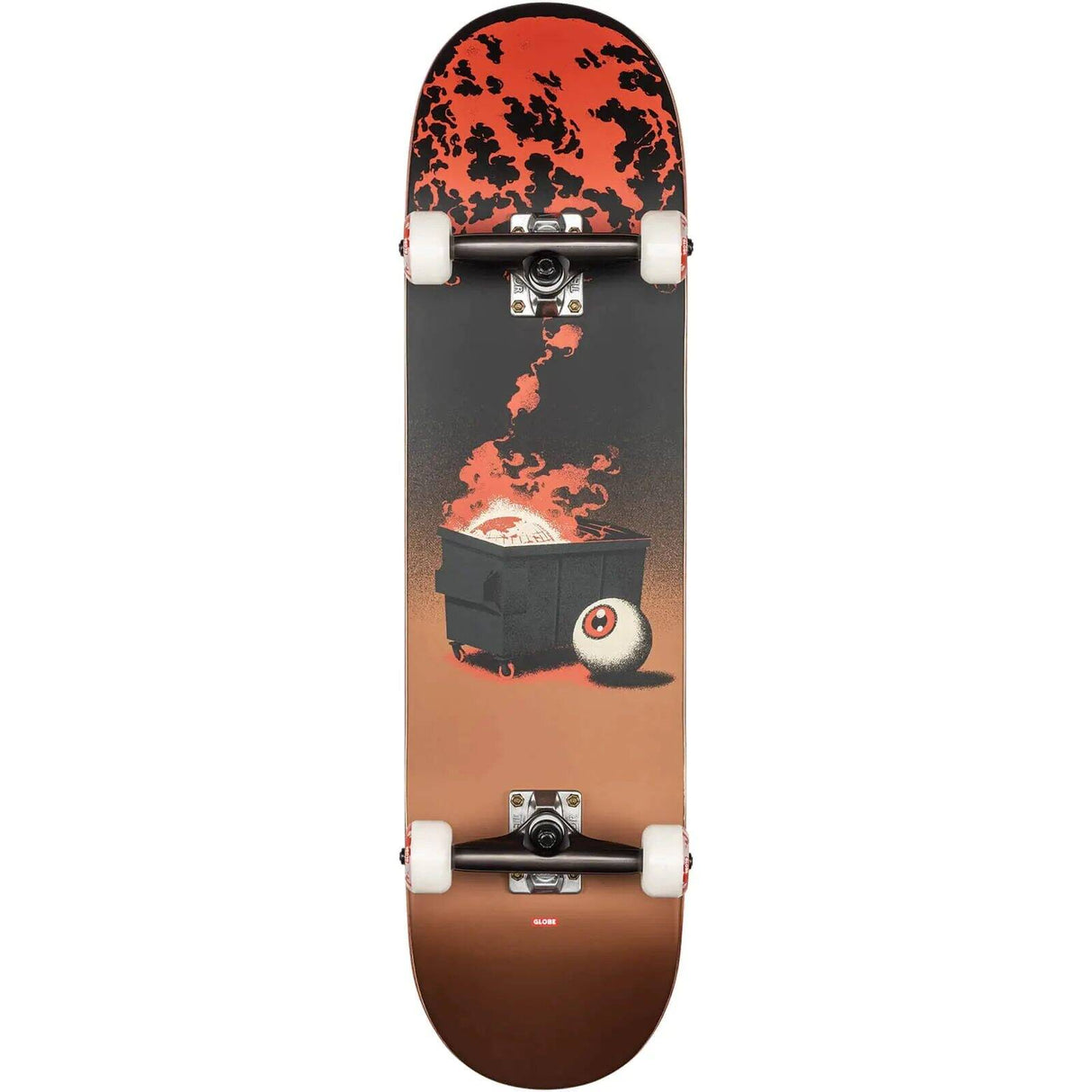 Globe G2 On The Brink Complete Skateboard - Dumpster Fire 8.25''