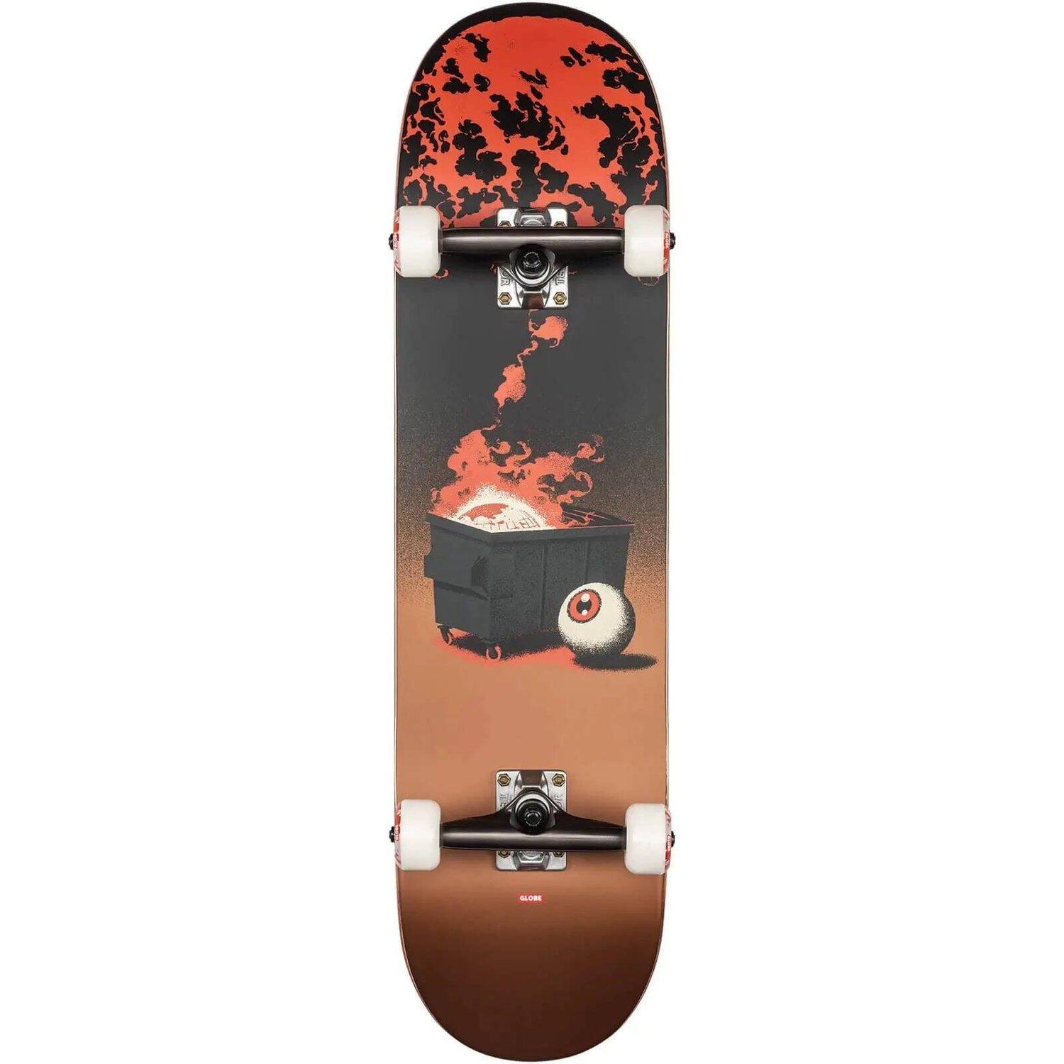 Globe G2 On The Brink Complete Skateboard - Dumpster Fire 8.25''